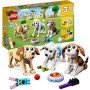 LEGO Creator 31137 Adorabili Cagnolini Set 3 in 1 con Bassotto Carlino, Barboncino e altri Animali