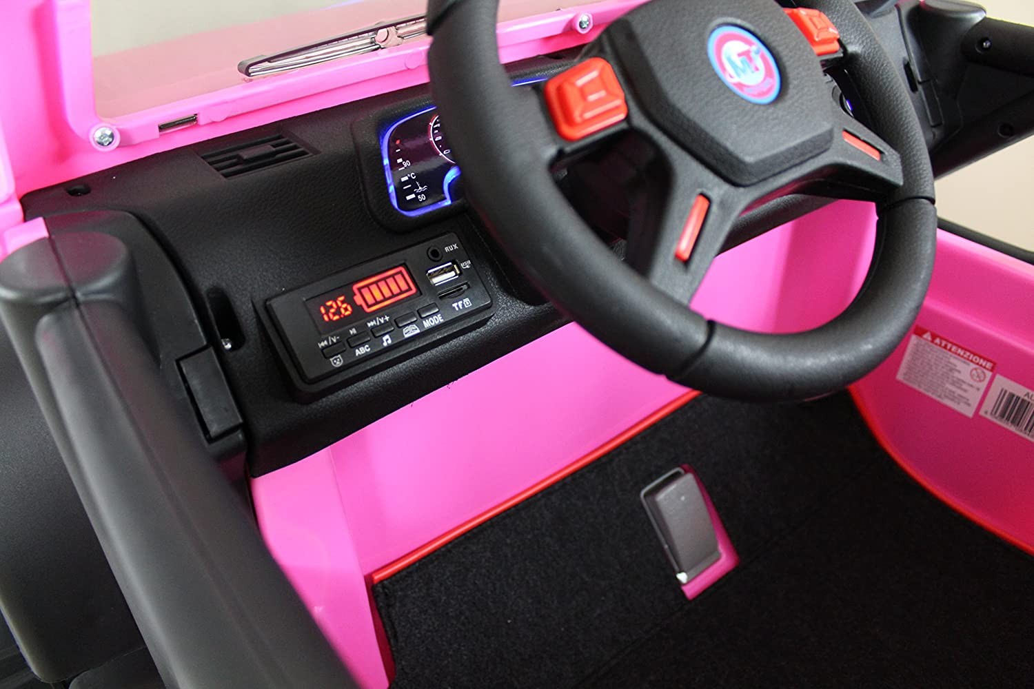 Auto Elettrica Macchina Per Bambini 2 Posti Maxi Fuoristrada 12V con Telecomando - Foto 29 di 65