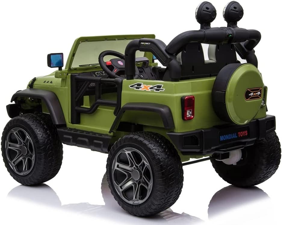 Auto Elettrica Macchina Per Bambini 2 Posti Maxi Fuoristrada 12V con Telecomando - Foto 34 di 65