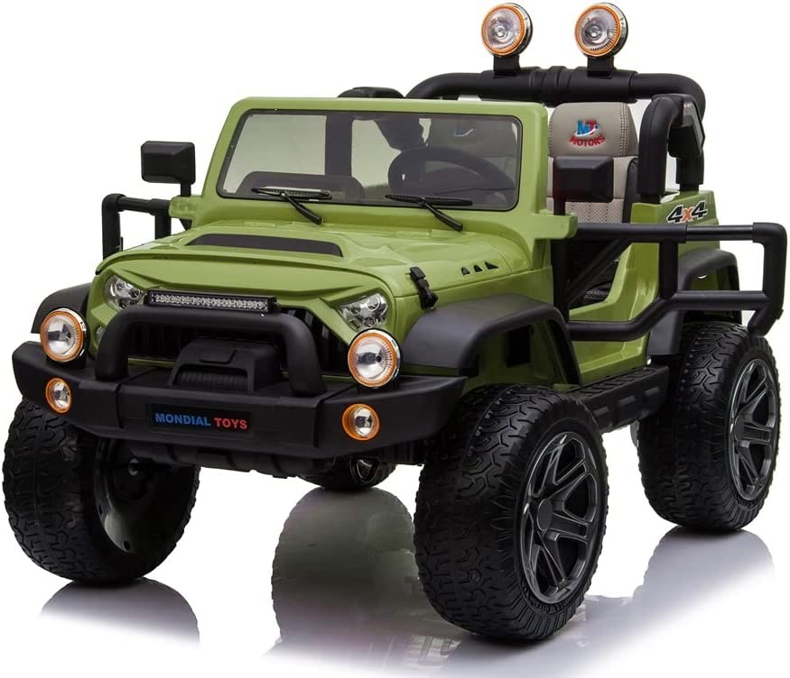 Auto Elettrica Macchina Per Bambini 2 Posti Maxi Fuoristrada 12V con Telecomando - Foto 39 di 65