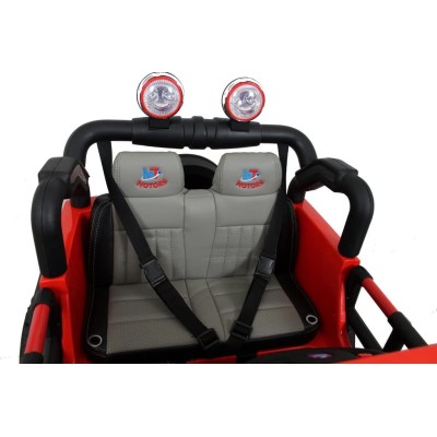 Auto Elettrica Macchina Per Bambini 2 Posti Maxi Fuoristrada 12V con Telecomando Ruote in Gomma