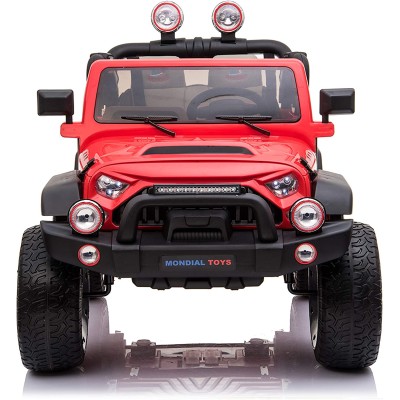 Auto Elettrica Macchina Per Bambini 2 Posti Maxi Fuoristrada 12V con Telecomando Ruote in Gomma