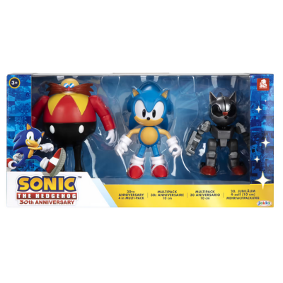 Jakks Pacific ‎408634 Sonic the Hedgehog 30° anniversario - Sonic Dr. Eggman & Mecha Sonic