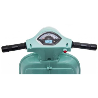 Piaggio Mini Vespa GTS Elettrica per Bambini con Sedile in Pelle Batteria 6Volt