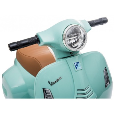 Piaggio Mini Vespa GTS Elettrica per Bambini con Sedile in Pelle Batteria 6Volt