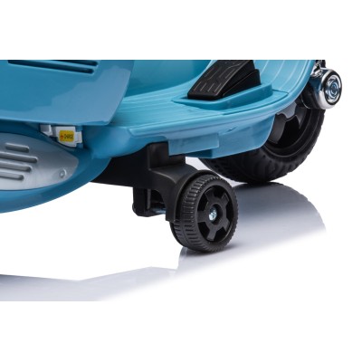 Piaggio Mini Vespa GTS Elettrica per Bambini con Sedile in Pelle Batteria 6Volt