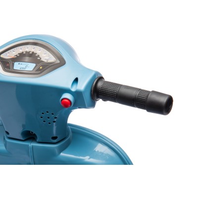 Piaggio Mini Vespa GTS Elettrica per Bambini con Sedile in Pelle Batteria 6Volt