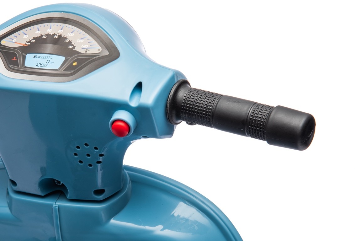 Piaggio Mini Vespa GTS Elettrica per Bambini con Sedile in Pelle Batteria 6Volt - Foto 53 di 56