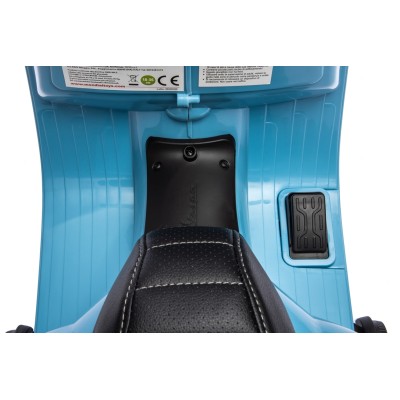 Piaggio Mini Vespa GTS Elettrica per Bambini con Sedile in Pelle Batteria 6Volt
