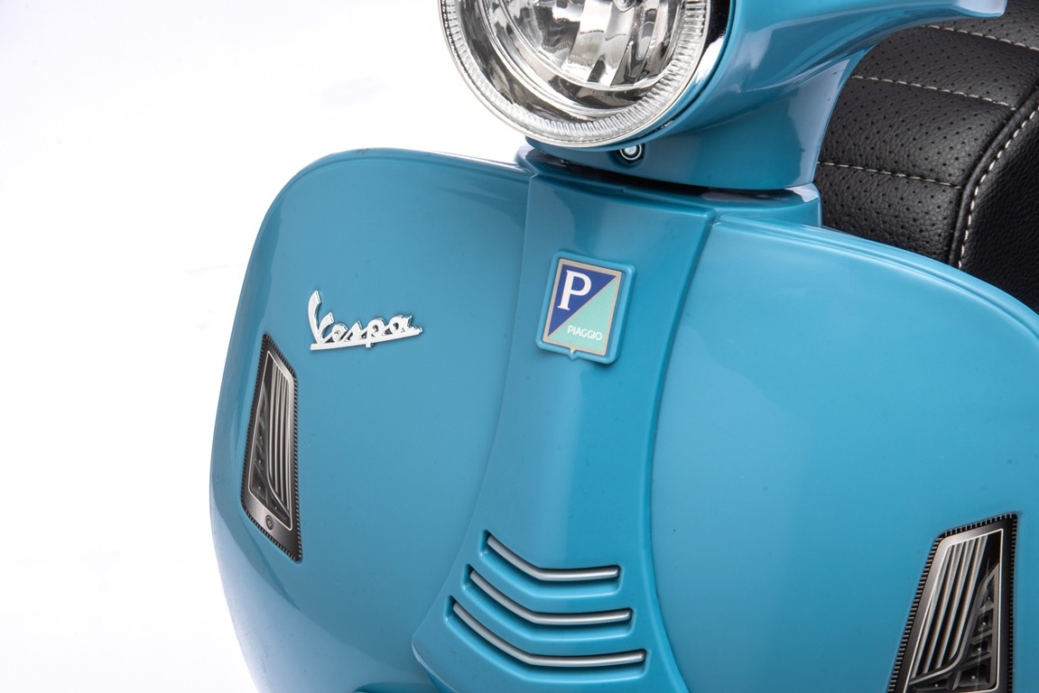 Piaggio Mini Vespa GTS Elettrica per Bambini con Sedile in Pelle Batteria 6Volt - Foto 55 di 56