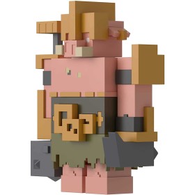 Mattel GYR77 Minecraft Guardiano del Portale con mossa di attacco e accessori