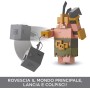 Mattel GYR77 Minecraft Guardiano del Portale con mossa di attacco e accessori
