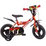 Dino Bikes 123GLN Pro 8 bicicletta con rotelle e freno anteriore per bambini dai 3 ai 5 anni