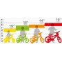 Dino Bikes 143GLN-06 bicicletta 14" con rotelle e doppio freno per bambini dai 4 ai 7 anni