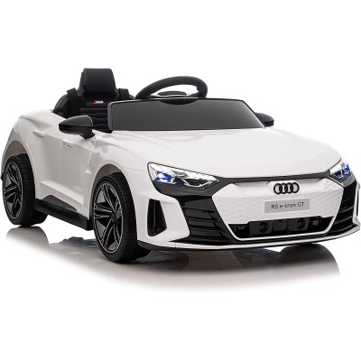 Auto Elettrica Macchina Per Bambini 12V Audi RS E-Tron GT licenza ufficiale con Sedile in Pelle Telecomando