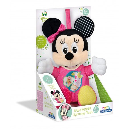 Clementoni 17207 Peluche Minnie Carillon luminoso con melodie per cullare il bambino durante la notte