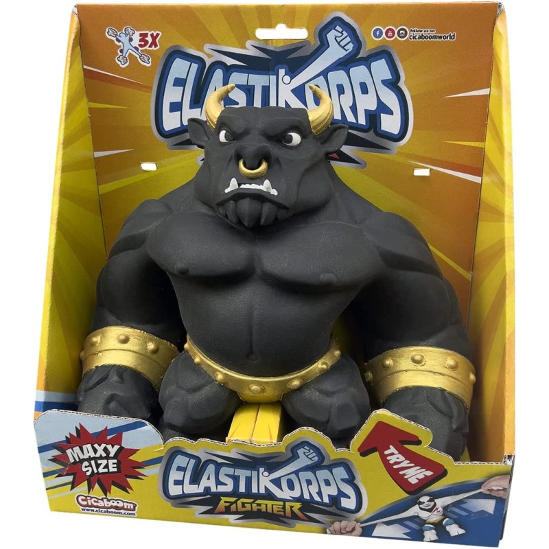 CICABOOM Maxy Dark Panther – Dehnbarer Gummifighter 23 Cm, 2 Kg, Mit Abnehmbarer Rüstung, Extra Force Kollektion