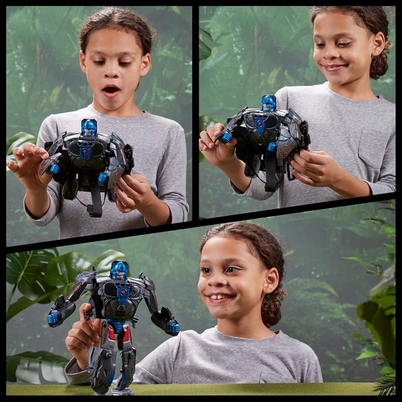 Hasbro F4650 Transformers Maschera Convertibile 2in1 Optimus Primal  Ispirata al Film da 22,5 cm