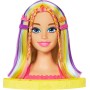 Mattel HMD78 Barbie Super Chioma Hairstyle Capelli Arcobaleno testa pettinabile con accessori Color Reveal