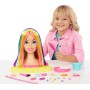 Mattel HMD78 Barbie Super Chioma Hairstyle Capelli Arcobaleno testa pettinabile con accessori Color Reveal