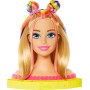 Mattel HMD78 Barbie Super Chioma Hairstyle Capelli Arcobaleno testa pettinabile con accessori Color Reveal