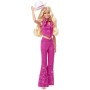 Mattel HPK00 Barbie The Movie 2023 Margot Robbie Barbie da collezione con abito western rosa e cappello da cowboy