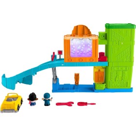 Fisher Price HRB34 Little People Autolavaggio playset interattivo con rampa per le auto, luci e musica
