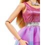 Mattel HJY02 Barbie con capelli biondi alta 71 cm con abito rosa scintillante, collana e tanti accessori