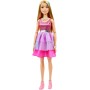 Mattel HJY02 Barbie con capelli biondi alta 71 cm con abito rosa scintillante, collana e tanti accessori