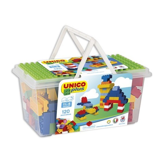 Unico Plus. Costruzioni. Grande Ferrovia 100 pezzi - Simba Toys - Edifici e  architettura - Giocattoli