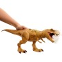 Mattel HNT62 Jurassic World T-Rex Caccia e Divora con azione d'attacco doppio morso suoni e attrezzatura di tracciamento