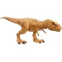 Mattel HNT62 Jurassic World T-Rex Caccia e Divora con azione d'attacco doppio morso suoni e attrezzatura di tracciamento