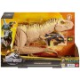 Mattel HNT62 Jurassic World T-Rex Caccia e Divora con azione d'attacco doppio morso suoni e attrezzatura di tracciamento