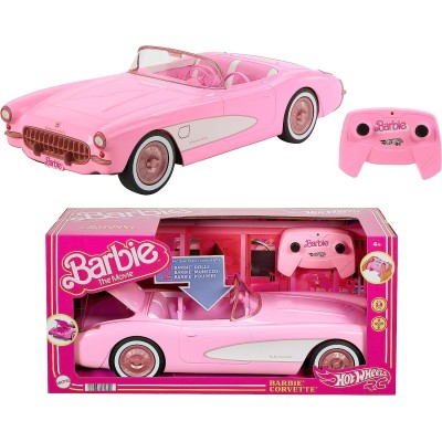 Mattel HPW40 Barbie The Movie Corvette RC macchinina radiocomandata con bagagliaio apribile