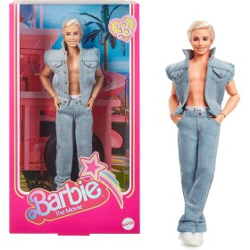 Mattel HRF27 Barbie The Movie Ken del Film Barbie da Collezione con Completo di Jeans Coordinato Mattel HRF27 Barbie The Movie Ken del Film Barbie da Collezione con Completo di Jeans Coordinato