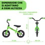 Chicco 00171605 Bicicletta Equilibrio Green Rocket 2-5 Anni Senza Pedali con Manubrio e Sellino Regolabili Max 25 Kg