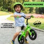 Chicco 00171605 Bicicletta Equilibrio Green Rocket 2-5 Anni Senza Pedali con Manubrio e Sellino Regolabili Max 25 Kg