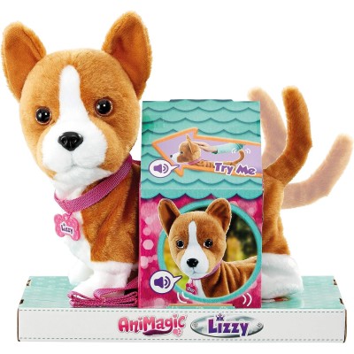 Goliath 31346 Lizzie le Corgie Peluche interattivo che abbaia e scodinzola