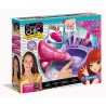 Clementoni 15179 Crazy Chic - Sparkling Nails Set Completo per Manicure e Nail Art con Macchina Spara Glitter e Asciuga Smalto