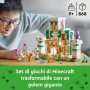 LEGO Minecraft 21250 La Fortezza del Golem di Ferro Castello Trasformormabile in Action Figure con 7 Personaggi