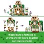 LEGO Minecraft 21250 La Fortezza del Golem di Ferro Castello Trasformormabile in Action Figure con 7 Personaggi