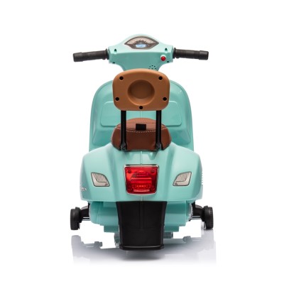 Piaggio Mini Vespa GTS Elettrica per Bambini con Sedile in Pelle Batteria 6Volt
