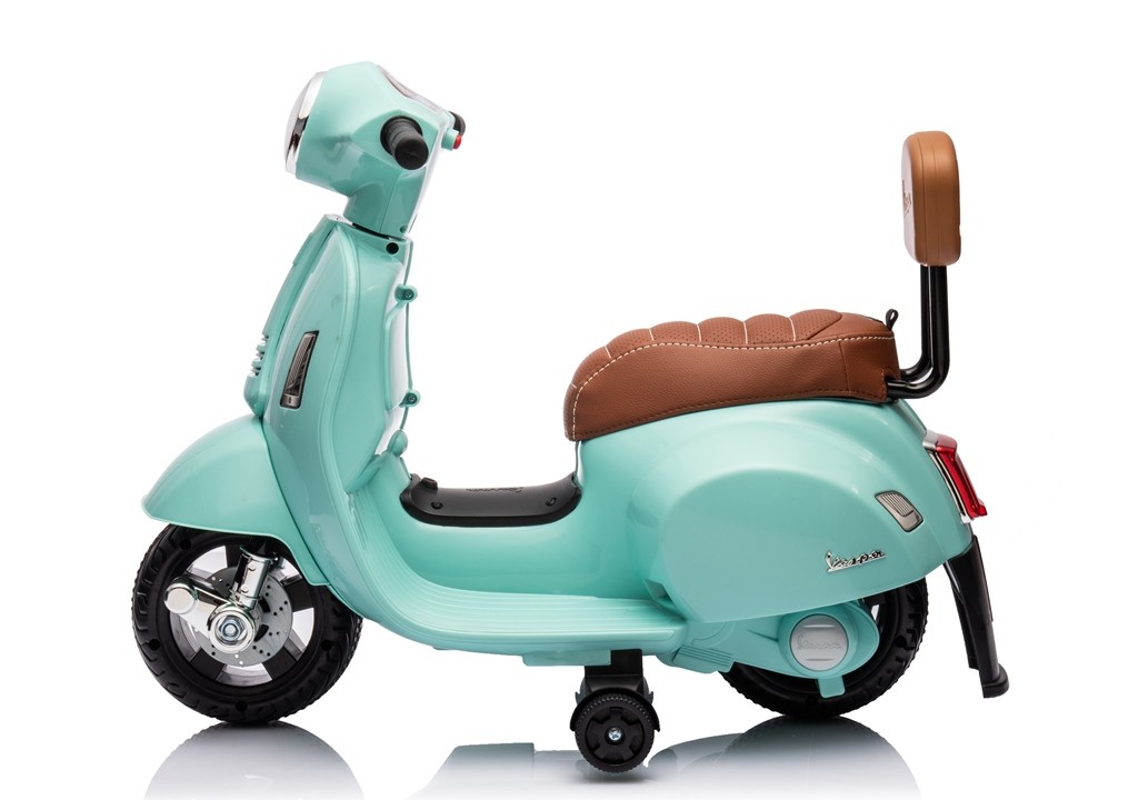 Piaggio Mini Vespa GTS Elettrica per Bambini con Sedile in Pelle Batteria 6Volt - Foto 14 di 56