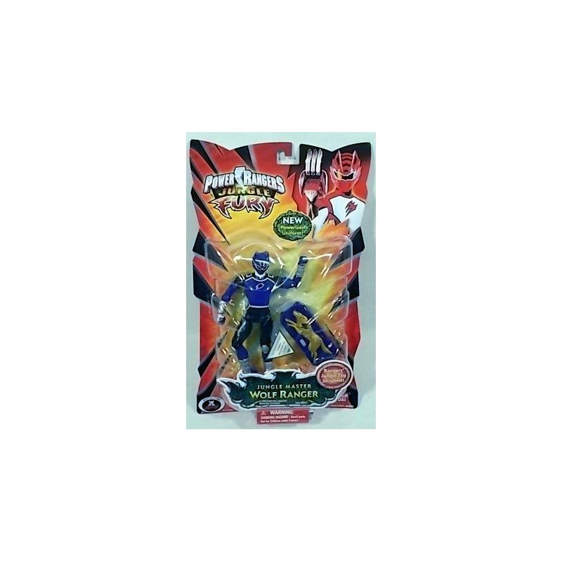 Bandai Power Ranger Jungke Fury - Wolf Ranger 12 cm con grido di battaglia
