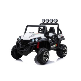 Auto Elettrica Per Bambini Jeep 12V, Con Telecomando 2.4G, Luci LED, Musica Bluetooth, Grigia