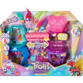 Mattel HFN24 Trolls Band Togheter Mount Rageous Playset con lanciatore rapido