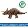 Mattel HPP88 Jurassic World habitat Defender Triceratops con dino Trackers