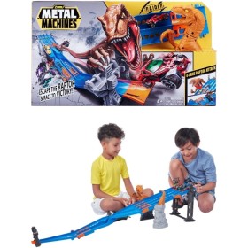 Giocheria 6740 Zuru Metal Machine Pista 4 Lane Madness Set di 4 Piste d'attacco Raptor