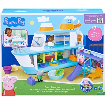 Hasbro F6284 Peppa Pig La Crociera gioco sviluppato su 3 livelli playset 17  Pezzi