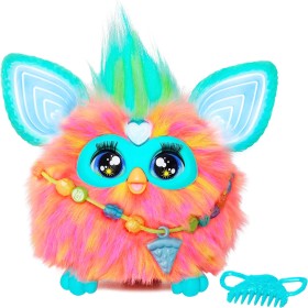 Hasbro F6744 Furby Corallo Peluche interattivo a comando vocale e 15 accessori alla moda